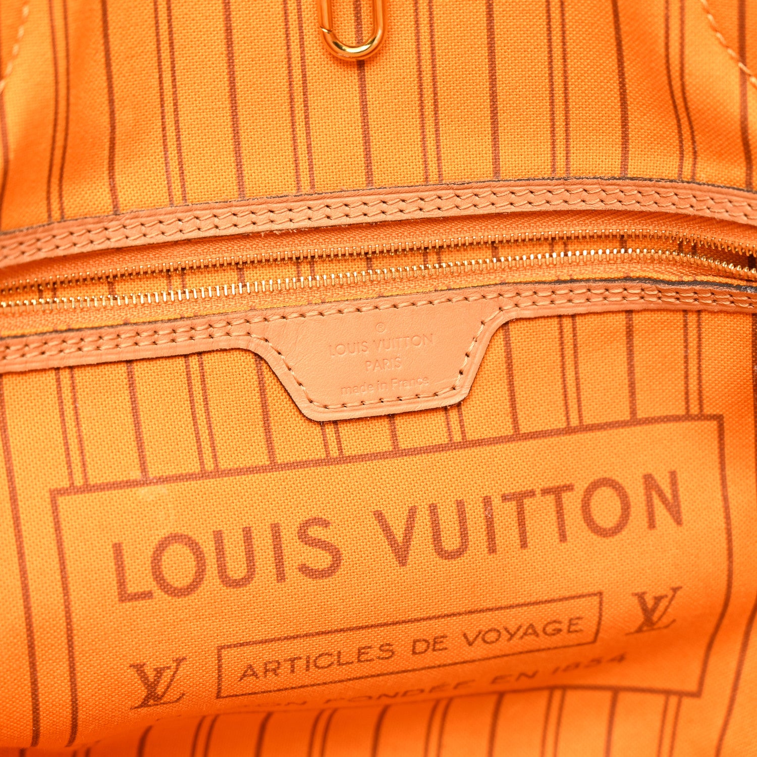Louis Vuitton Damier Azur Braided Neverfull MM Orange 6 of 15