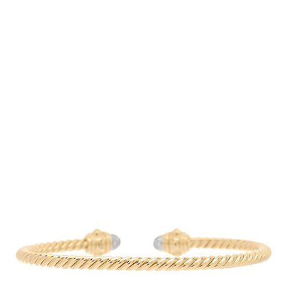 David Yurman 18K Yellow Gold Diamond Renaissance Bracelet 2 of 4