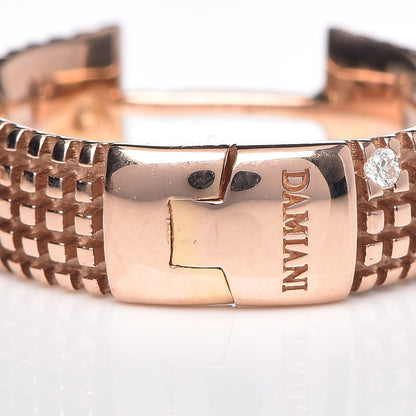 Damiani 18K Rose Gold Diamond Metropolitan Hoop Earrings 6 of 7