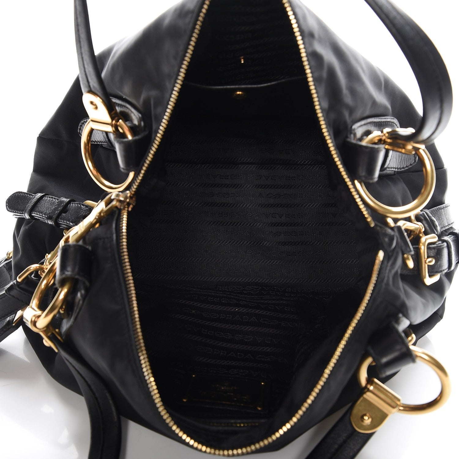 Prada Tessuto Nylon Shoulder Bag Nero Black 6 of 10