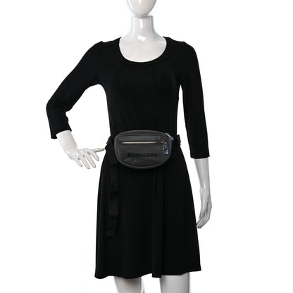 Burberry Econyl Logo Print Small Cannon Bum Bag Charcoal Grey 3 of 8