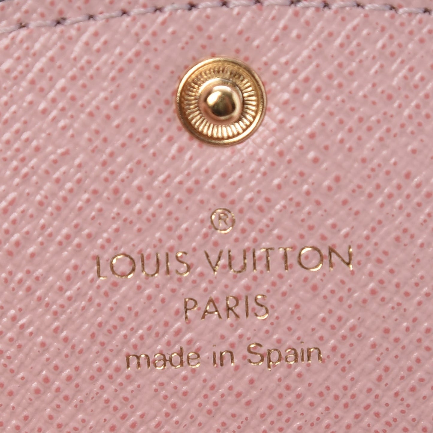 Damier Ebene Rosalie Coin Purse Rose Ballerine