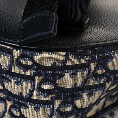Christian Dior HOMME Oblique Calfskin Mens Mini Saddle Backpack Navy Blue 11 of 12