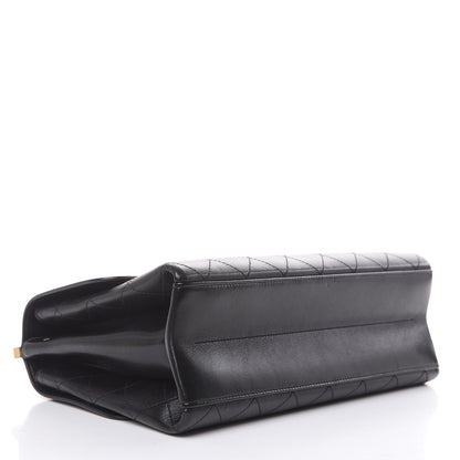 Chanel Lambskin Stitched Coco Luxe Medium Flap Black 4 of 12