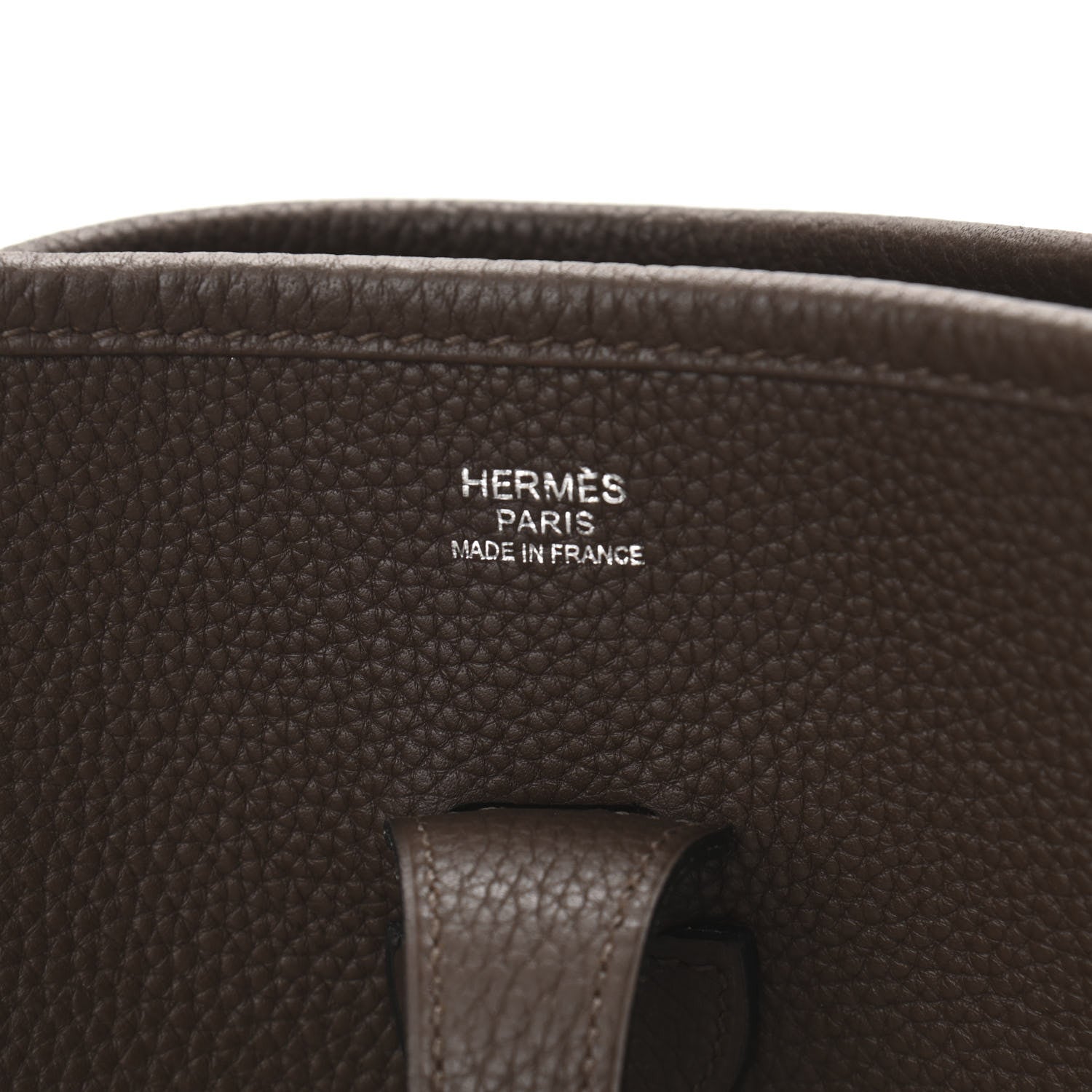 Hermes Taurillon Clemence Evelyne III PM Chocolate 6 of 10