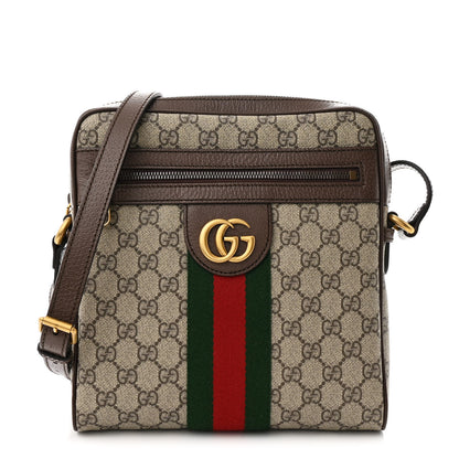 Gucci GG Supreme Monogram Web Small Ophidia Messenger Bag Brown 1 of 10