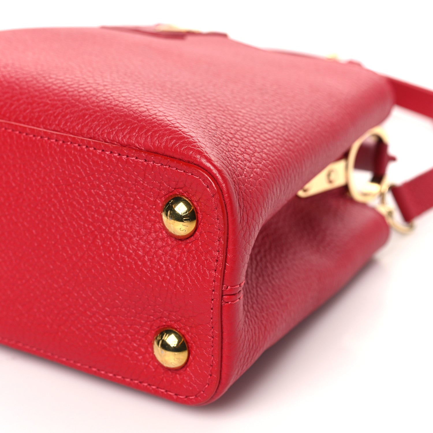 Louis Vuitton Taurillon Capucines BB Scarlet Red 9 of 9