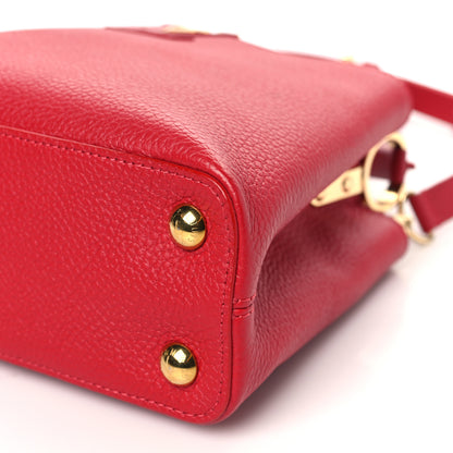 Louis Vuitton Taurillon Capucines BB Scarlet Red 9 of 9