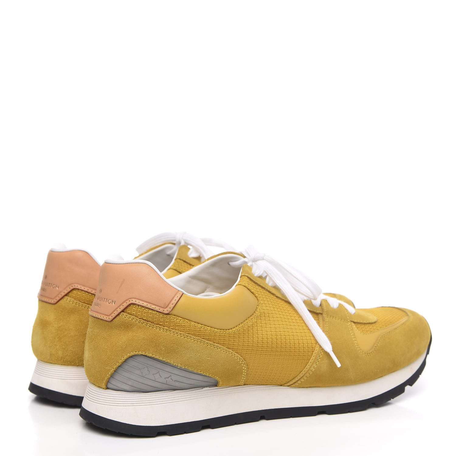 Louis Vuitton Calfskin Suede Abbesses Sneakers 8 Jaune 4 of 11