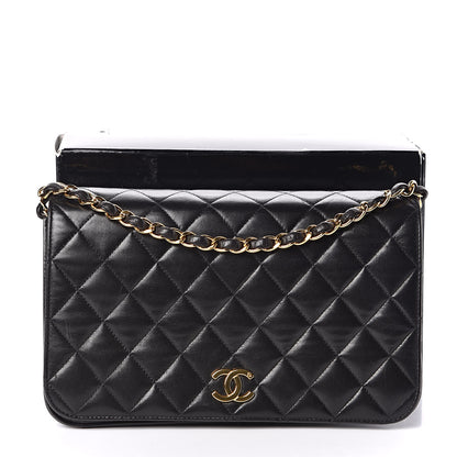 Chanel Lambskin Quilted Small Single Flap Bag Black 14 of 14