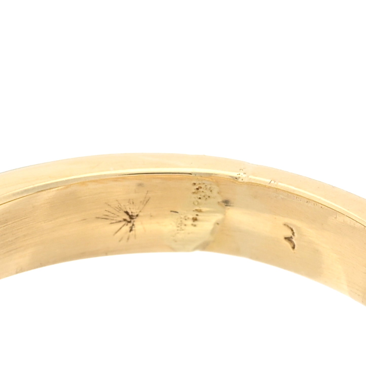 18K Yellow Gold Diamond Feather Ring 47 4