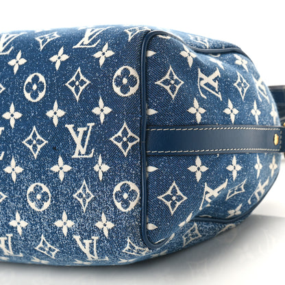 Louis Vuitton Monogram Jacquard Denim Speedy Bandouliere 25 Bleu 8 of 8