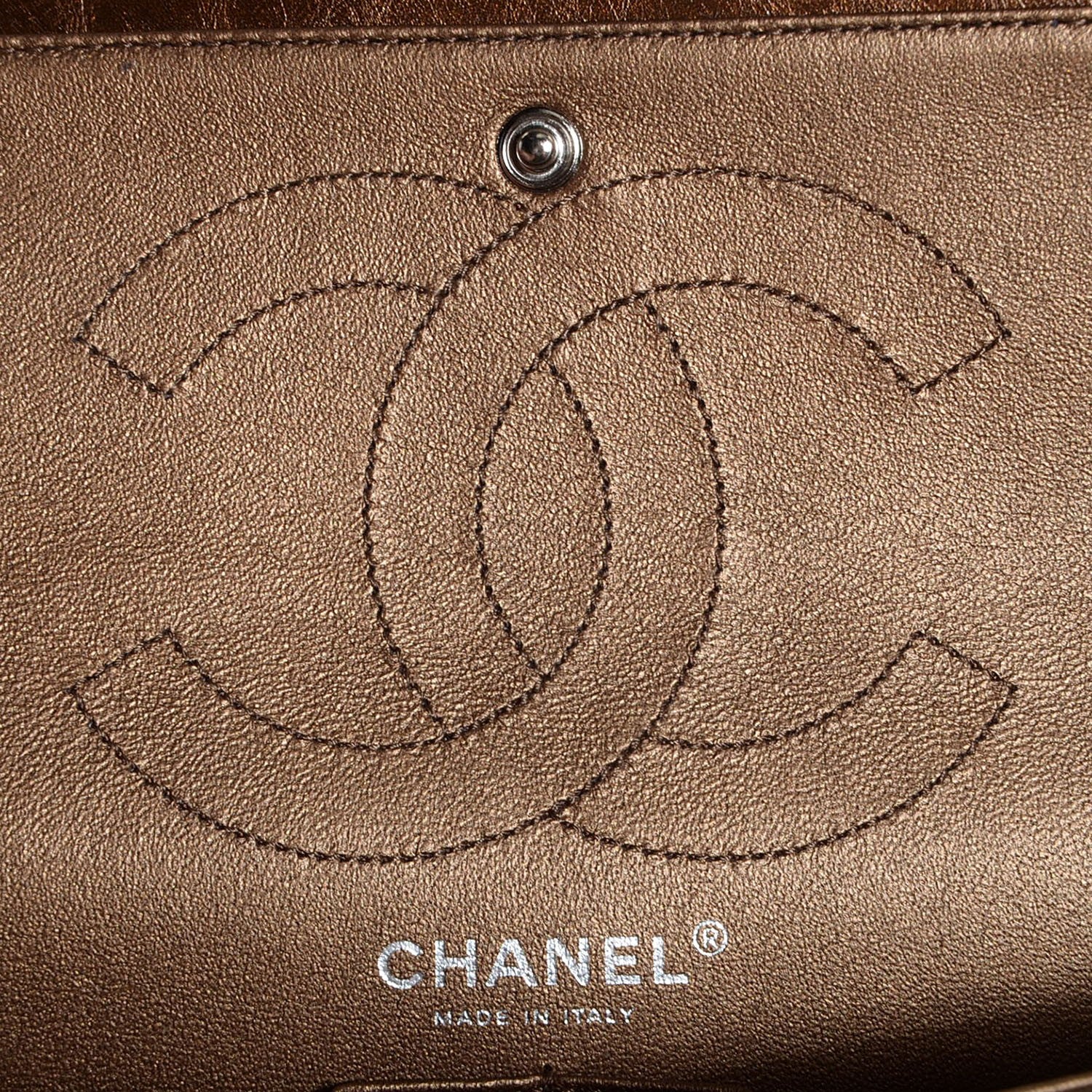 Chanel Aged Calfskin 2.55 Reissue 226 Flap Metallic Dark Gold 7 of 9