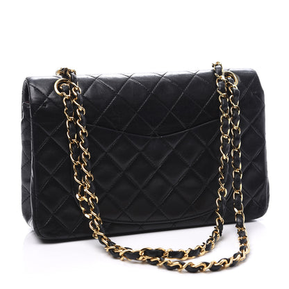 Chanel Lambskin Quilted Small Double Flap Black 2 of 10