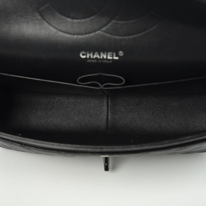 Chanel Crumpled Calfskin Quilted Jumbo Double Flap So Black 5 of 10