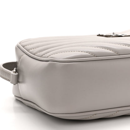 Saint Laurent Calfskin Matelasse Monogram Lou Camera Bag Granite 9 of 11