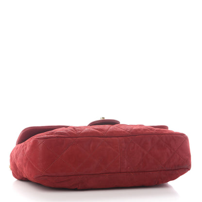 Chanel Iridescent Calfskin Large Chic Quilt Flap Red 3 of 10