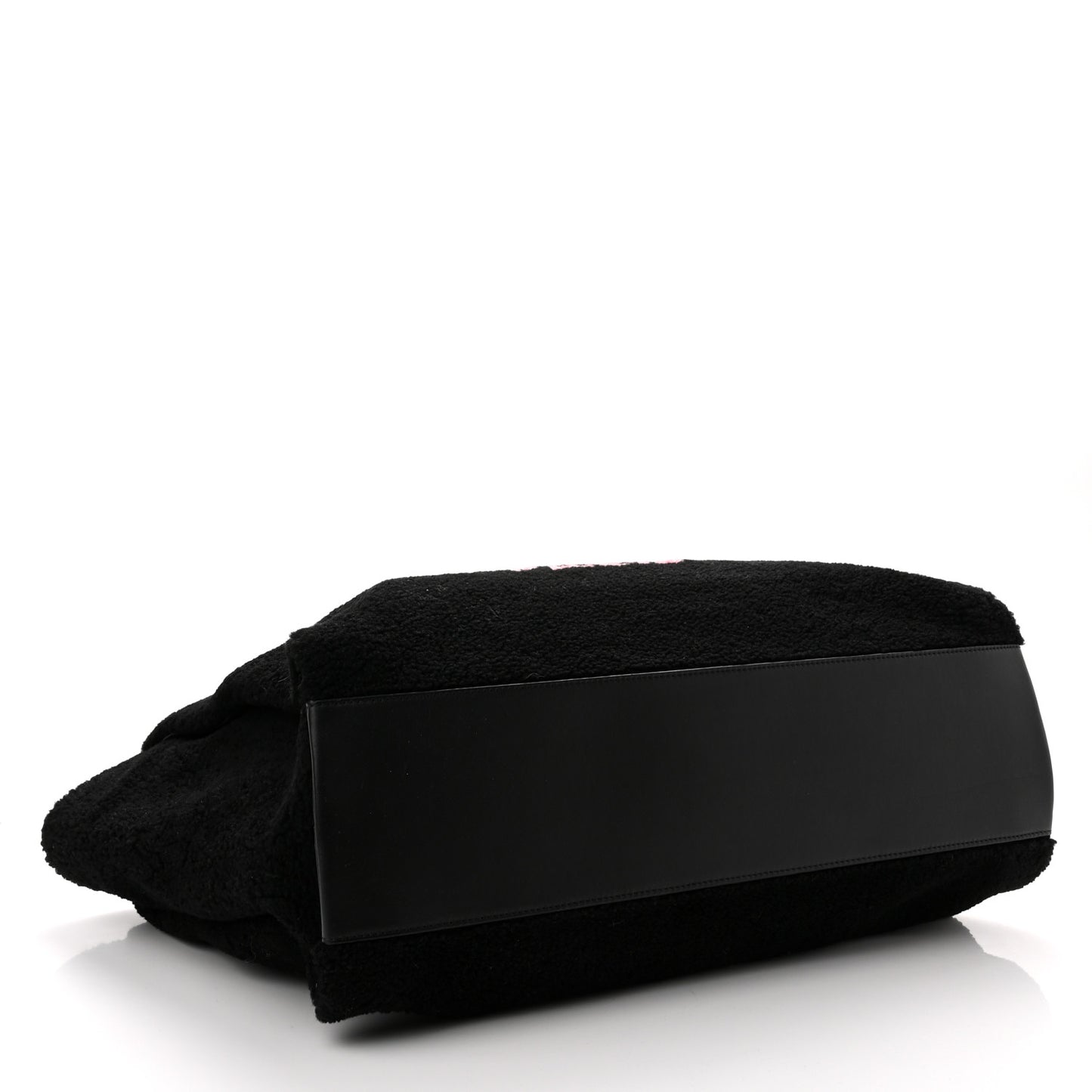 Shearling Extra Large Deauville Tote Black