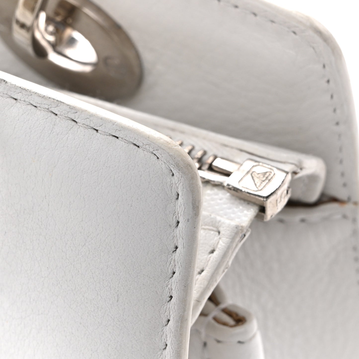 Calfskin Soft Lady Dior East West White