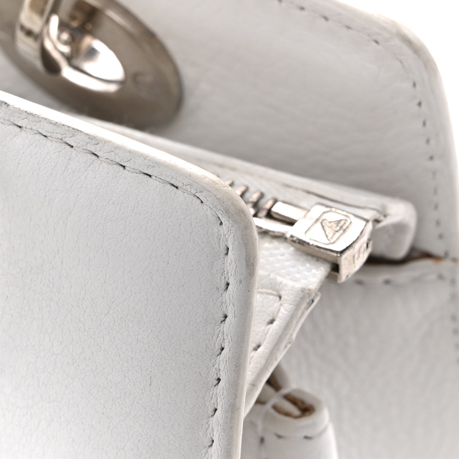 Christian Dior Calfskin Soft Lady Dior East West White 14 of 17