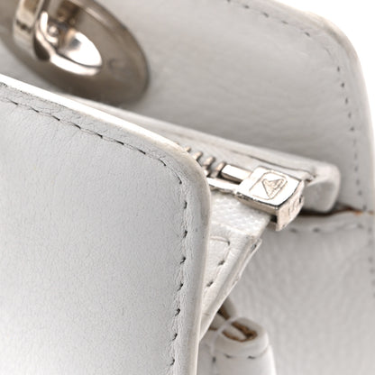 Christian Dior Calfskin Soft Lady Dior East West White 14 of 17