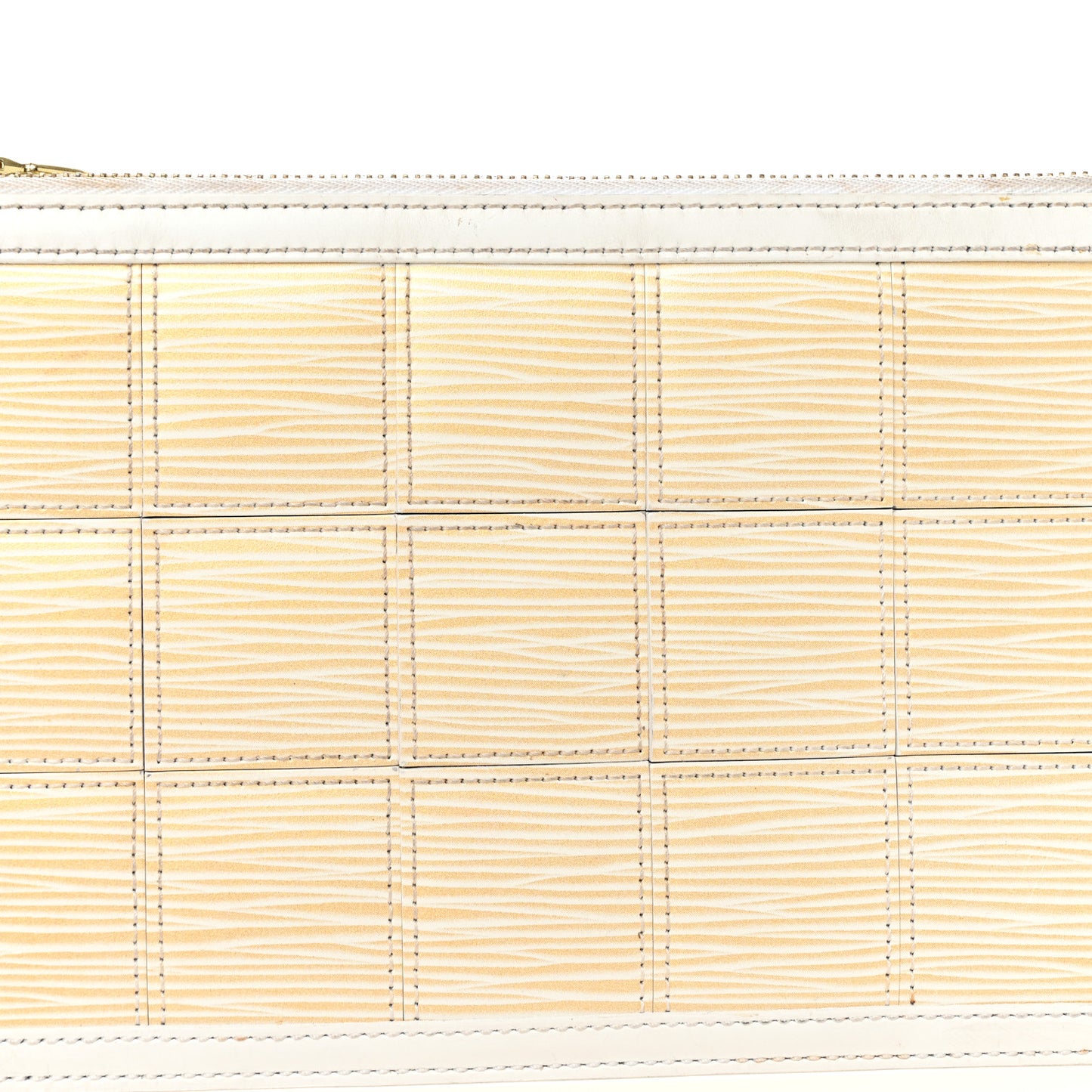 Epi Stretch Delmonico Pochette White