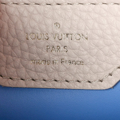 Louis Vuitton Taurillon Capucines BB Bleu de Provence Greige Doux 6 of 8