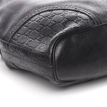 Gucci Leather Guccissima Trim Large Signoria Hobo Black 9 of 10