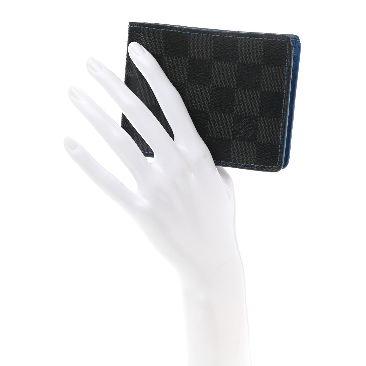 Louis Vuitton Damier Graphite Slender Wallet Blue 2 of 7