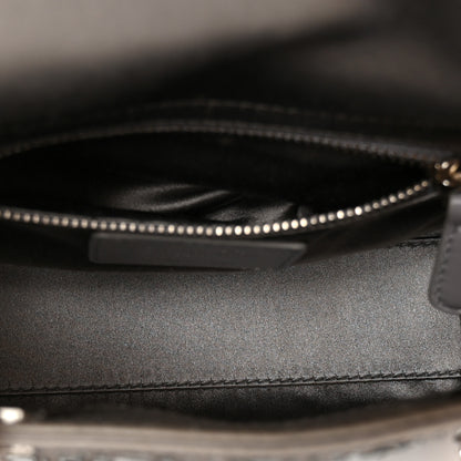 Christian Dior Satin Crystal Cannage Mini Lady Dior Gray 5 of 11