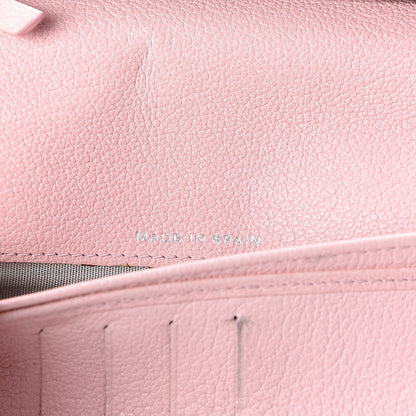 Chanel Goatskin Camellia Yen Wallet Pink 7 of 9
