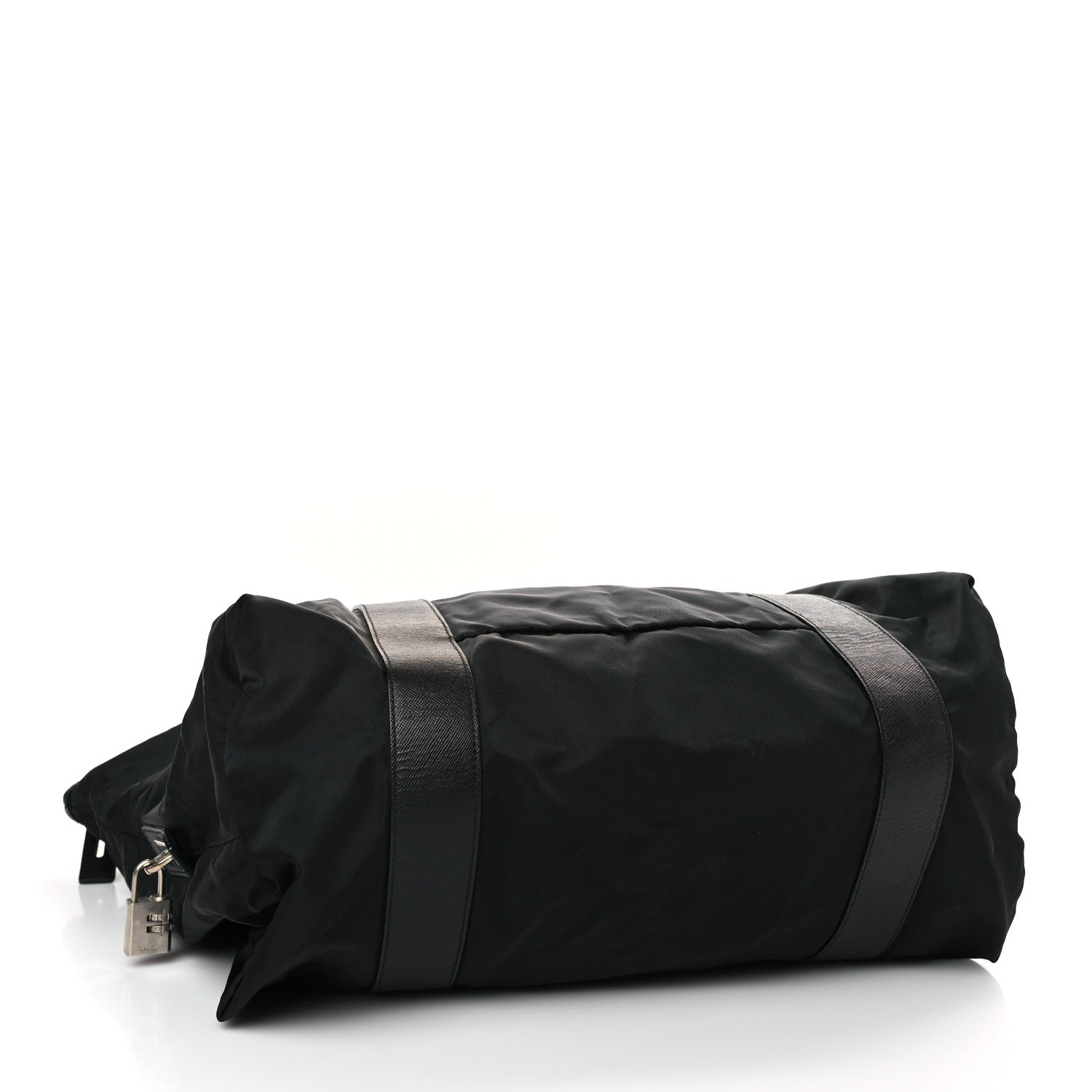 Prada Tessuto Nylon Saffiano Tote Black 4 of 8