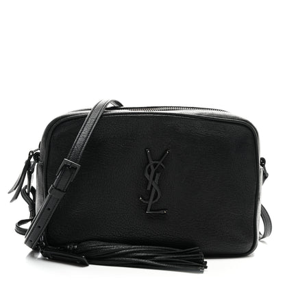 Saint Laurent Lambskin Monogram Small Lou Camera Bag Black 1 of 9