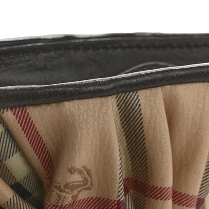 Burberry Haymarket Check Knot Shoulder Bag Chocolate 12 of 16