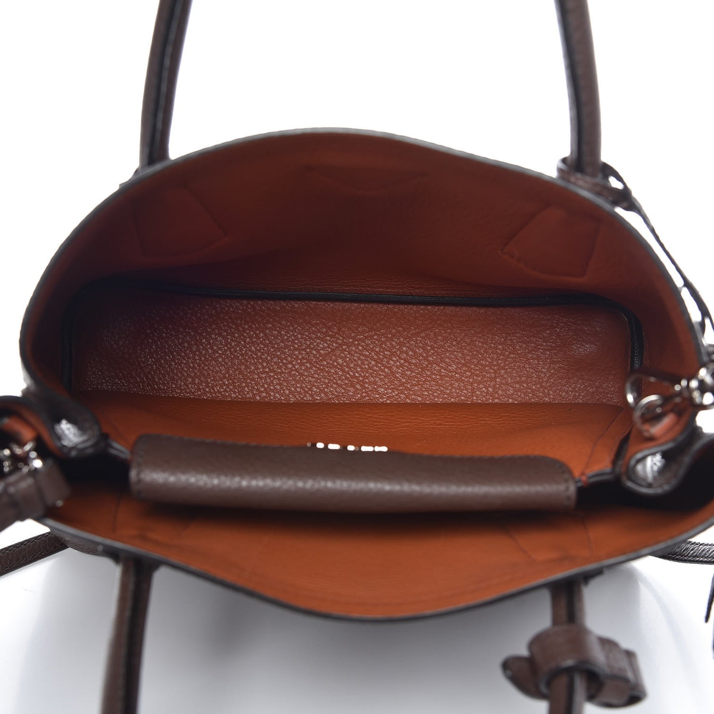 Vitello Daino Small Double Bag Bruciato Rame