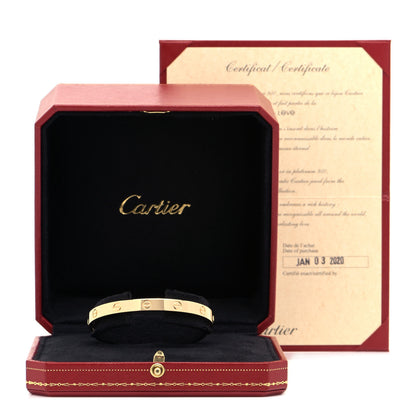 Cartier 18K Yellow Gold LOVE Bracelet 17 6 of 6