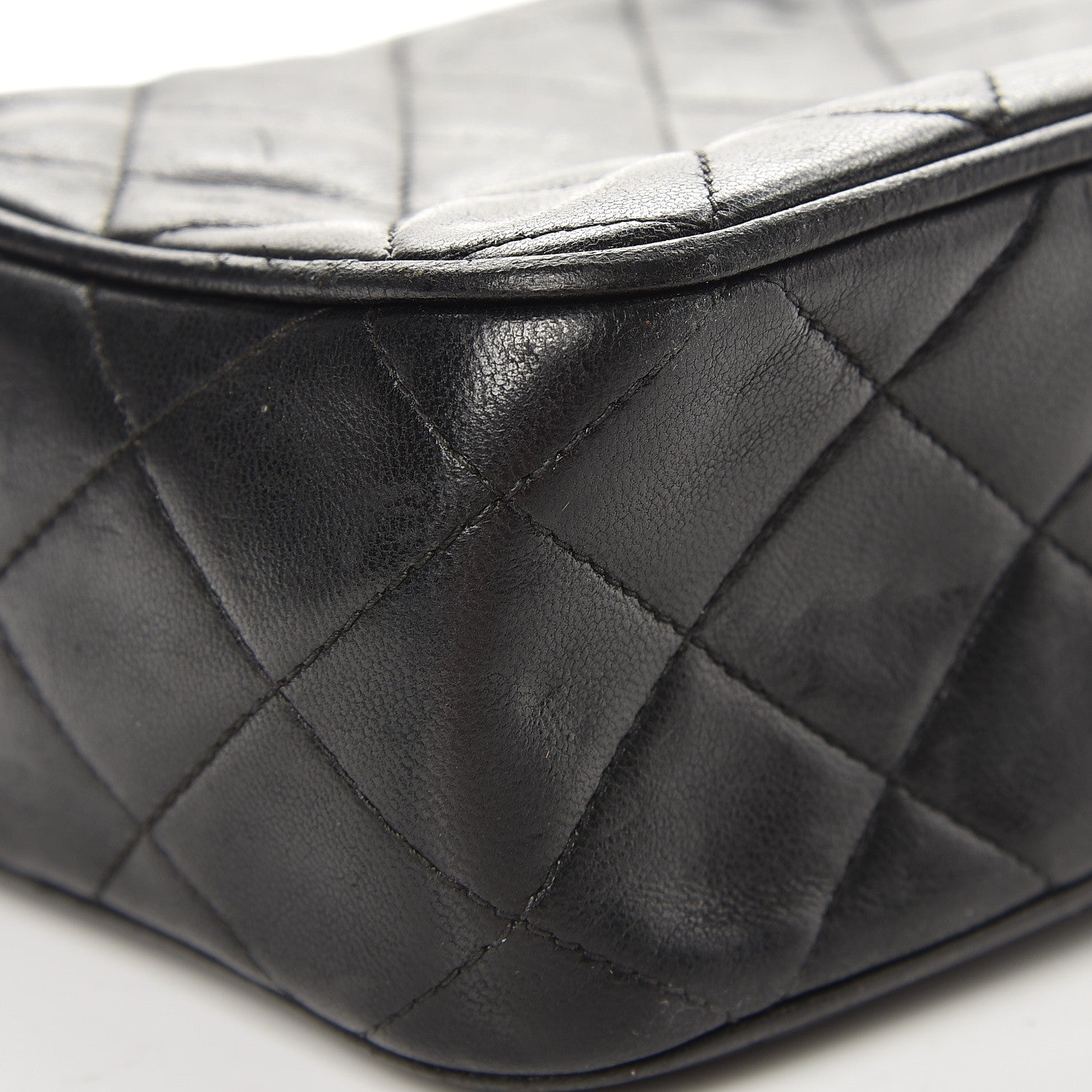 Chanel Lambskin Quilted Tassel Camera Case Black 14 of 14