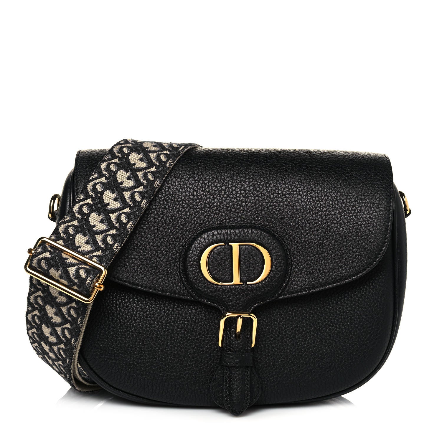 Christian Dior Grained Calfskin Large Bobby Flap Black 1 of 15