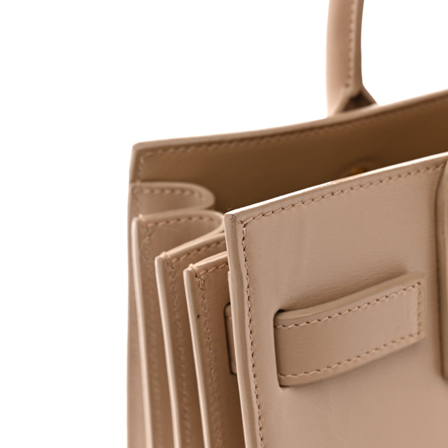 Saint Laurent Calfskin Nano Sac De Jour Beige 12 of 14
