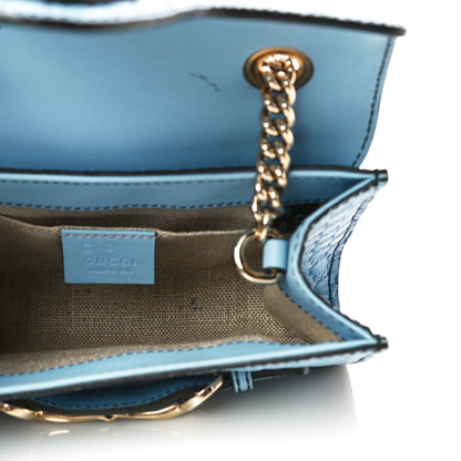 Gucci Soft Microguccissima Mini Emily Chain Shoulder Bag Mineral Blue 5 of 19