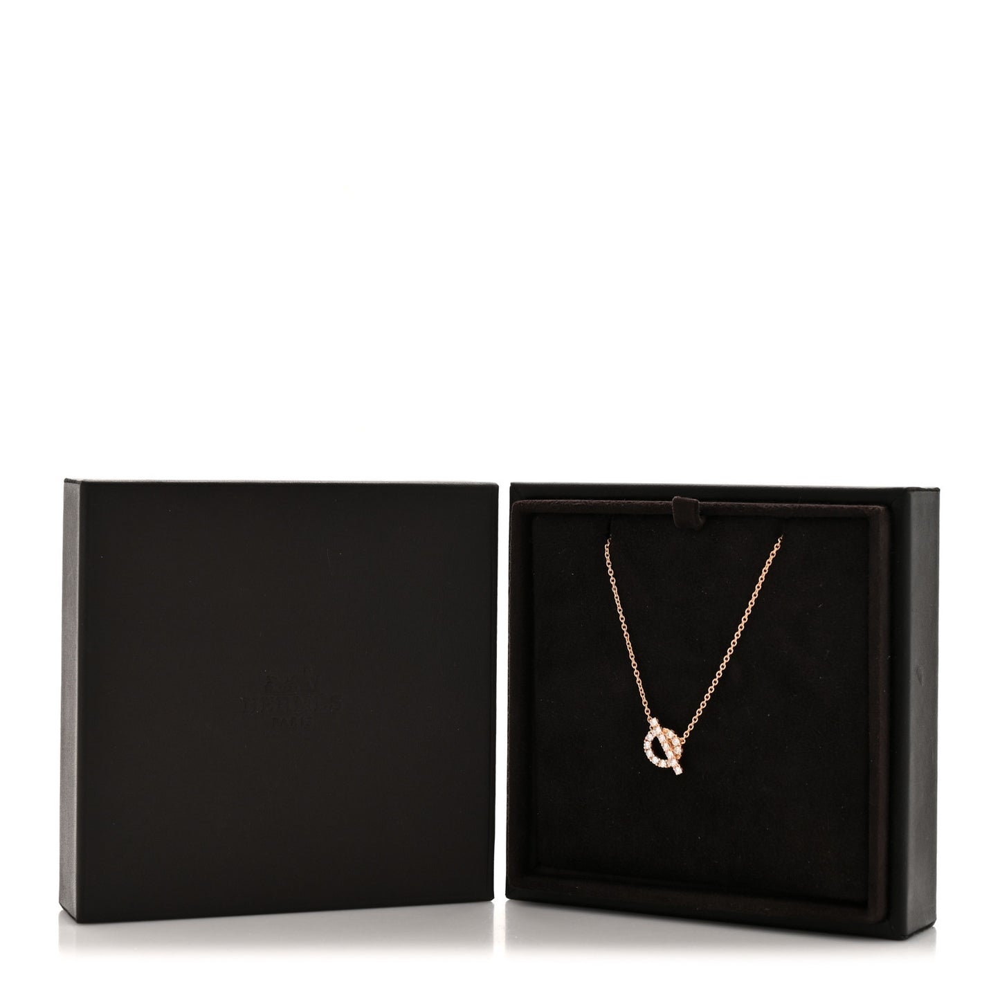 18K Rose Gold Diamond Finesse Pendant Necklace