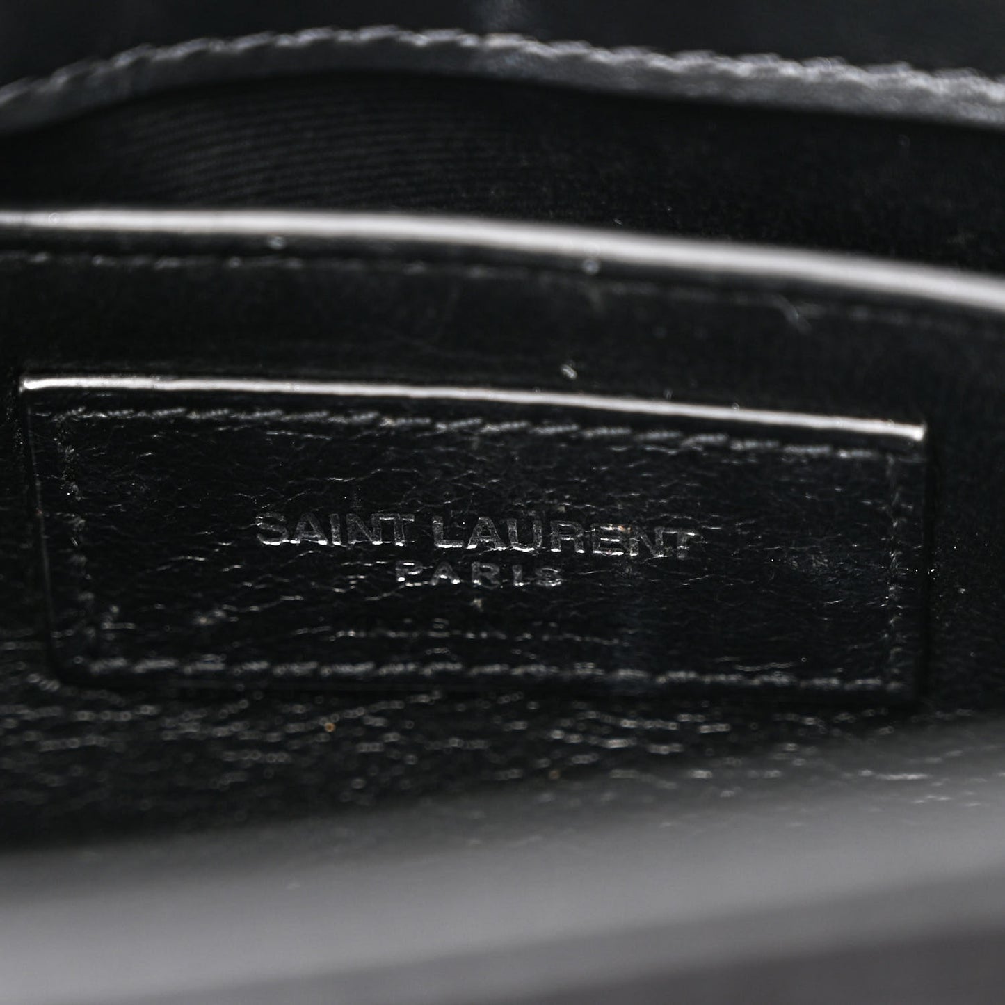 Calfskin Y Quilted Monogram Small Loulou Chain Satchel Black