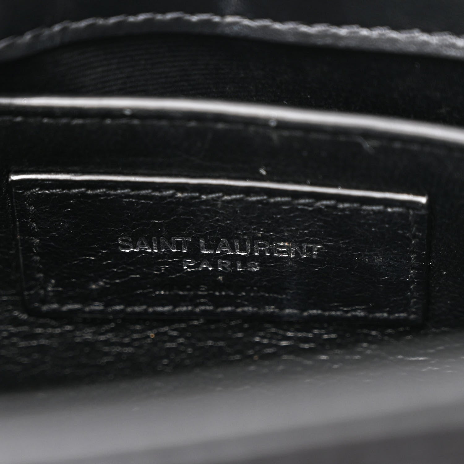 Saint Laurent Calfskin Y Quilted Monogram Small Loulou Chain Satchel Black 7 of 13
