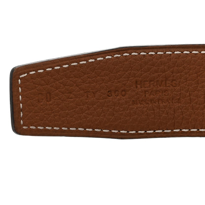 Hermes Box Togo 32mm H Belt 80 Black Gold 3 of 5