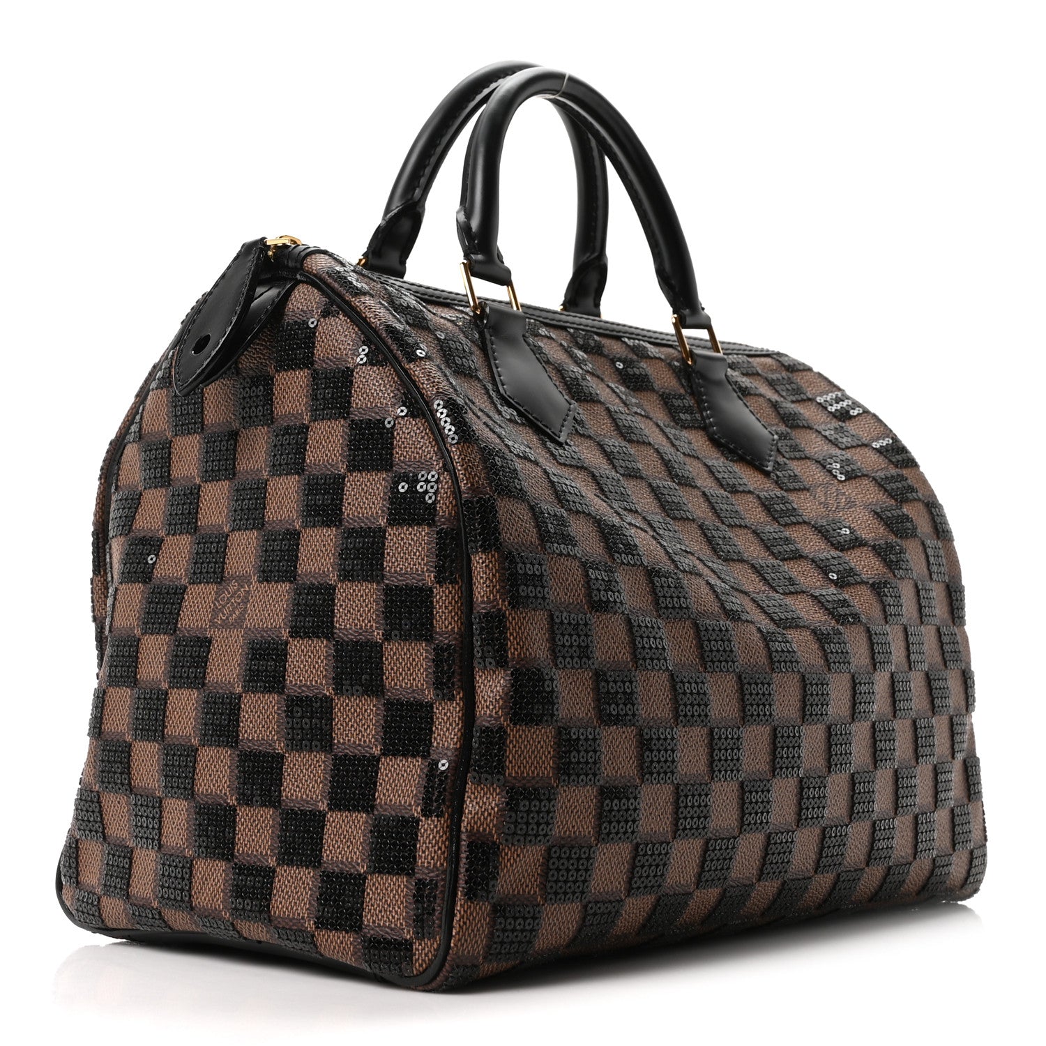 Louis Vuitton Damier Paillettes Speedy 30 Black 3 of 10