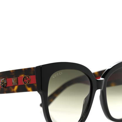 Gucci Square Frame Web Sunglasses GG0059S Black Tortoise 7 of 8
