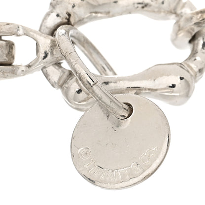 Tiffany Sterling Silver Five Dog Charm Bone Link Bracelet 3 of 3
