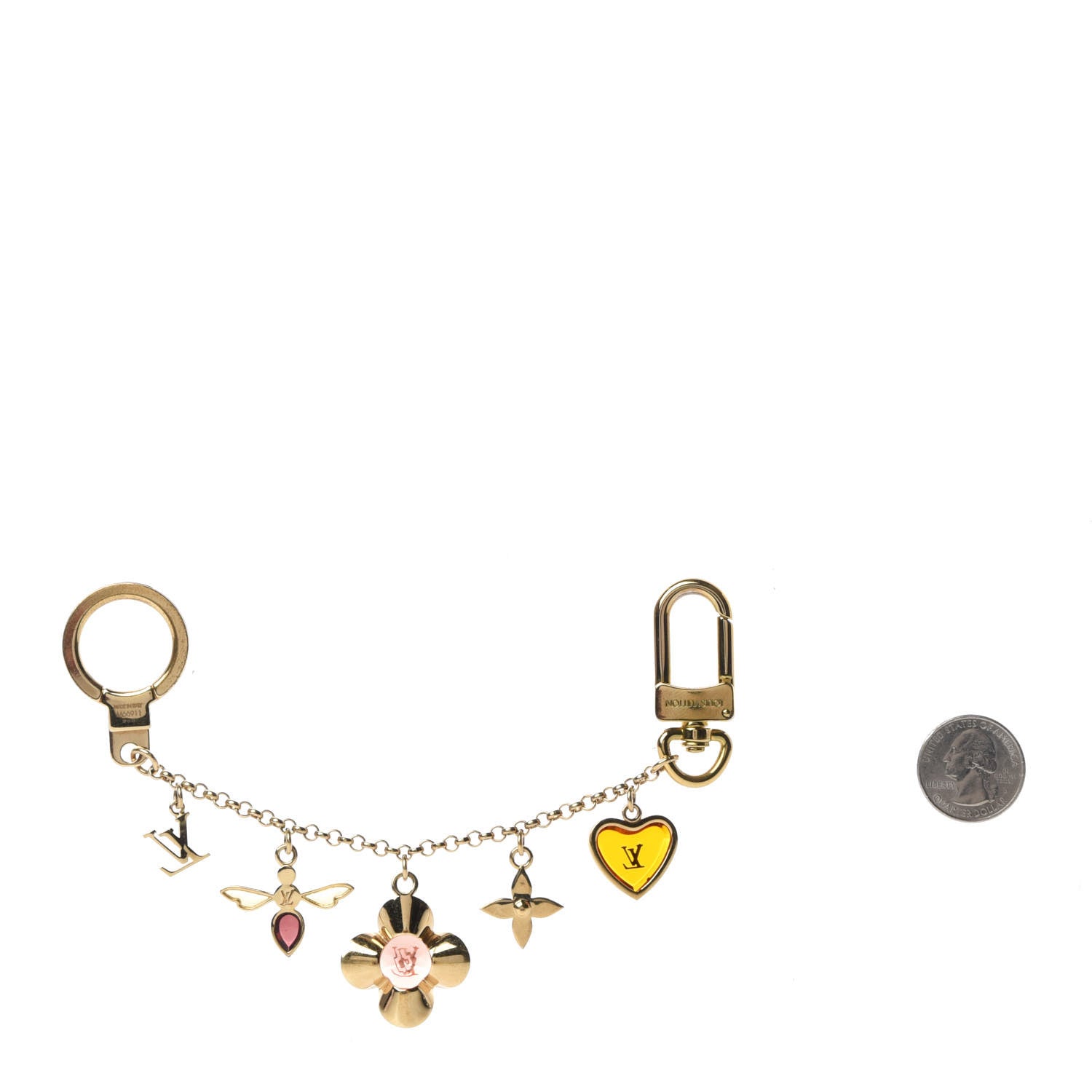 Louis Vuitton Bee Flower Chain Key Charm 2 of 6