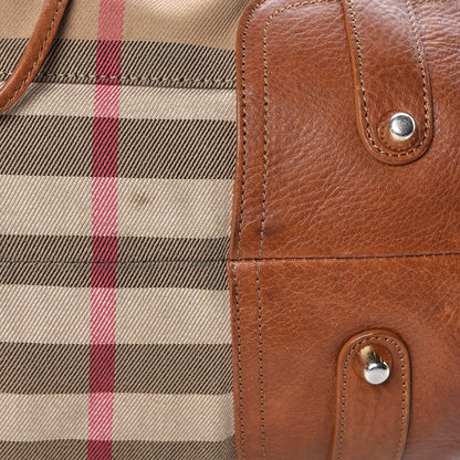 Burberry House Check Bridle Calfskin Hobo Brown 11 of 15
