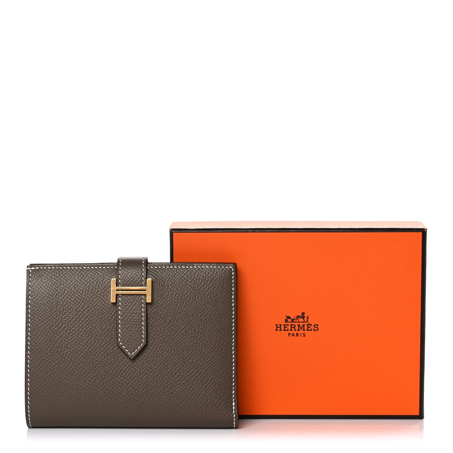Hermes Epsom Bearn Compact Wallet Etoupe 12 of 12